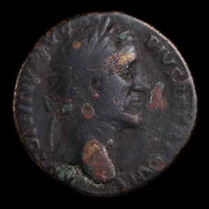 Rome, Antoninus Pius, Large AE Sestertius, Goddess of Indulgence - 153 to 154 CE - Roman Empire