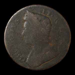 United Kingdom, King George II, Copper Halfpenny - 1729 to 1739 - United Kingdom