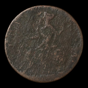 United Kingdom, King George II, Copper Halfpenny - 1729 to 1739 - United Kingdom