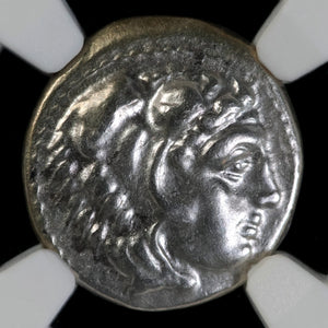 Kingdom of Macedon, Alexander the Great, Lifetime Issue Silver Drachm (Ch VF) - 334 to 323 BCE - NGC Certified