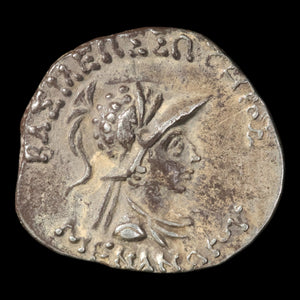 Bactrian Kingdom, Menander I, Silver Drachm - 155 to 130 BCE - Greek World