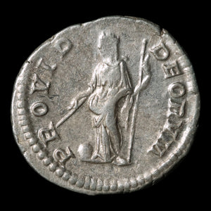 Rome, Emperor Geta, Denarius, Providentia (Deity of Prediction) - 203 to 208 CE - Roman Empire