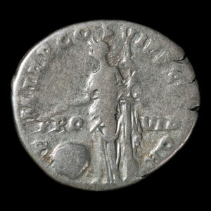 Rome, Emperor Trajan, Denarius, Providentia (Deity of Prediction) - 114 to 117 CE - Roman Empire