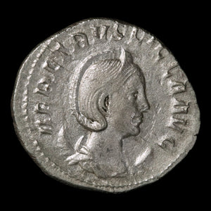 Rome, Herennia Etruscilla, Antoninianus, Pudicitia (Deity of Modesty) - 249 to 251 CE - Roman Empire