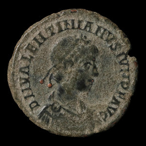 Rome, Emperor Valentinian II, Bronze, Emperor & Victory Reverse - 378 to 383 CE - Roman Empire