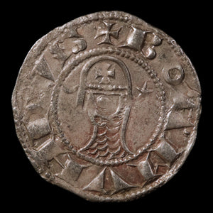 Crusader States, Antioch, Prince Bohemond III or IV, Silver Denier - c. 1149 to 1233 CE - The Crusades