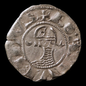 Crusader States, Antioch, Prince Bohemond III or IV, Silver Denier - c. 1149 to 1233 CE - The Crusades