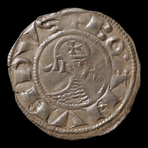 Crusader States, Antioch, Prince Bohemond III or IV, Silver Denier - c. 1149 to 1233 CE - The Crusades