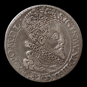 Poland, King Sigismund III, Silver 6 Groschens - 1599 CE - Polish-Lithuania