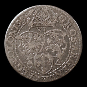 Poland, King Sigismund III, Silver 6 Groschens - 1599 CE - Polish-Lithuania