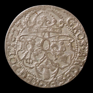 Poland, King Sigismund III, Silver 6 Groschens - 1627 CE - Polish-Lithuania