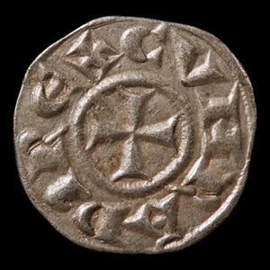 Republic of Genoa, Commune Rule, Silver Denier - 1160 to 1180 CE - Italian States