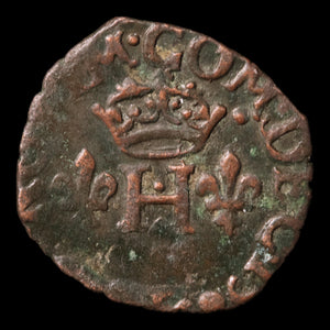 County of Desana, Delfino Tizzone, 1 Liard - 1584 to 1587 CE - Italian States