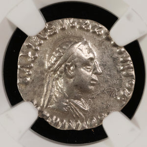 Greco-Bactria, King Menander, Silver Drachm (VF) - c. 165 to 130 BCE - NGC Certified