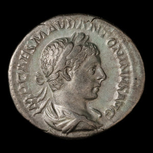 Rome, Emperor Elagabalus, Denarius, Salus (Goddess of Safety) - 218 to 222 CE - Roman Empire