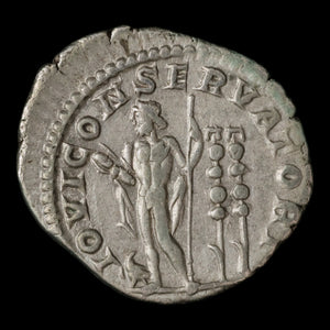 Rome, Emperor Elagabalus, Denarius, Jupiter Reverse - 218 to 222 CE - Roman Empire