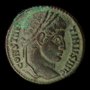 Rome, Emperor Constantine the Great, Bronze Coin, Wreath Reverse - 322 to 325 CE - Roman Empire