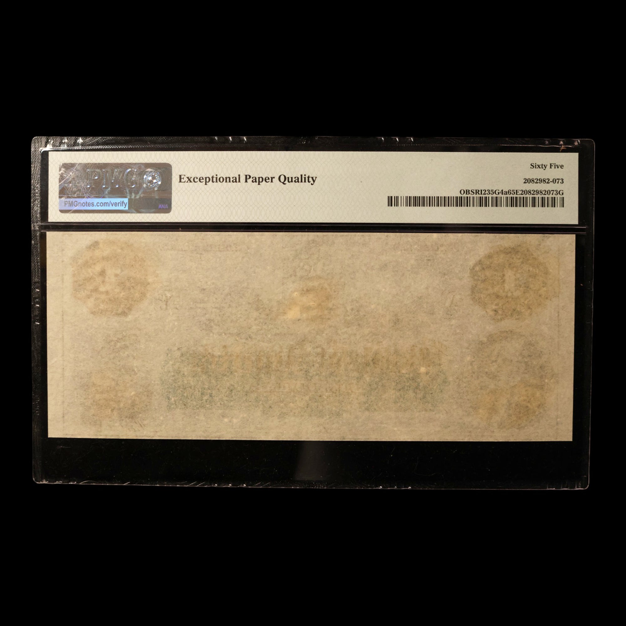 Rhode Island, Bank of America, One Dollar Note - 1860s - American Civil War