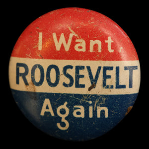 Franklin D. Roosevelt Presidential Campaign Pin - 1936 - United States