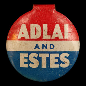 Adlai Stevenson vs. Eisenhower Presidential Campaign Pin - 1956 - United States