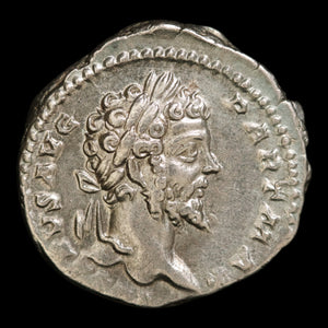 Rome, Septimius Severus, Silver Denarius, Emperor in Military Attire - 200 to 201 CE - Roman Empire