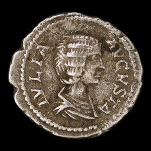 Rome, Empress Julia Domna, Silver Denarius, Cybele (Mother Goddess) - 196 to 211 CE - Roman Empire