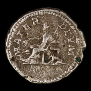 Rome, Empress Julia Domna, Silver Denarius, Cybele (Mother Goddess) - 196 to 211 CE - Roman Empire