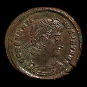 Rome, Emperor Constantine the Great, AE4 (Bronze), Two Soldiers Reverse - 336 to 337 CE - Roman Empire