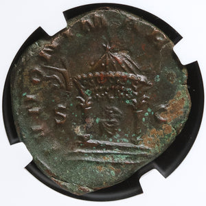 Rome, Trebonianus Gallus, Sestertius, Goddess of Love - 251 to 253 CE - NGC Certified (Ch VF)