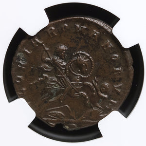 Rome, Magnentius, Centenionalis, Emperor Spearing Barbarian - 350 to 353 CE - NGC Certified (AU)