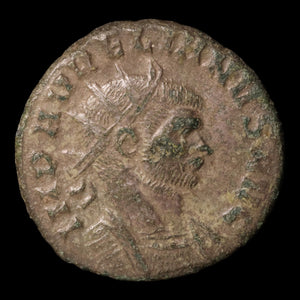 Rome, Emperor Aurelian, Antoninianus, Asclepius (God of Medicine) - 270 to 275 CE - Roman Empire