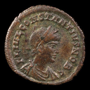 Rome, Emperor Constantius II, Bronze Unit, Two Soldiers Reverse - 336 to 337 CE - Roman Empire