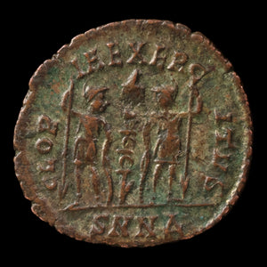 Rome, Emperor Constantius II, Bronze Unit, Two Soldiers Reverse - 336 to 337 CE - Roman Empire