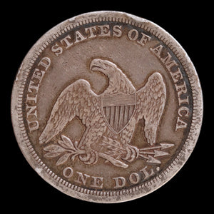 United States, Silver Seated Liberty Dollar - 1846 - United States of America