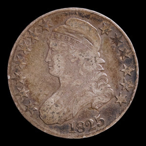 United States, Capped Bust Silver Half Dollar - 1825 - United States of America