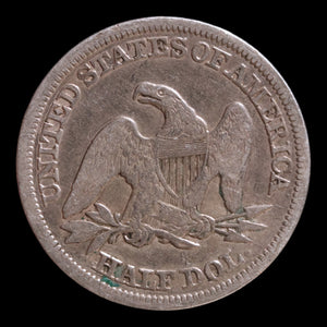 United States, Seated Liberty Silver Half Dollar (Arrows Around Date) - 1854 - United States of America