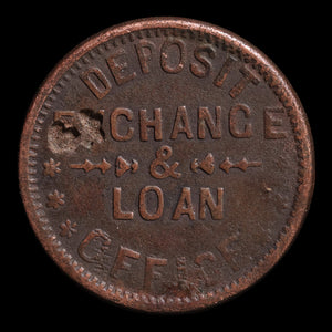 U.S. Civil War Token, Store Card, Sandwich Bank - Undated (c. 1861 to 1865) - United States of America