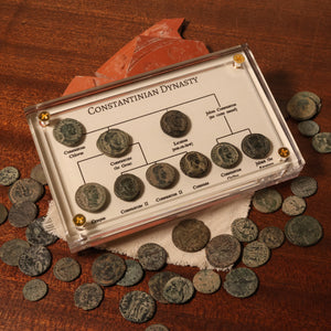 Rome, Constantine Family Tree Collection (9 Coins) - 305 to 363 CE - Roman Empire