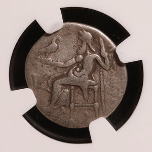 Macedon, Alexander the Great, AR Drachm, Posthumous Issue - 310 to 301 BCE - NGC Graded