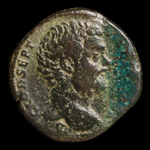 Rome, Clodius Albinus, AE Sestertius (Large Bronze), Minerva (Goddess of Wisdom) - 194 to 195 CE - Roman Empire