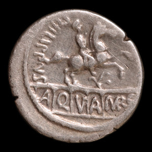 Roman Republic, AR Denarius, L. Marcius Philippus, Horse Statue on Aqueduct - 56 BCE - Roman Republic