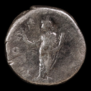 Rome, Emperor Marcus Aurelius, AR Denarius, Honos (God of Honor) -  145 to 160 CE - Roman Empire