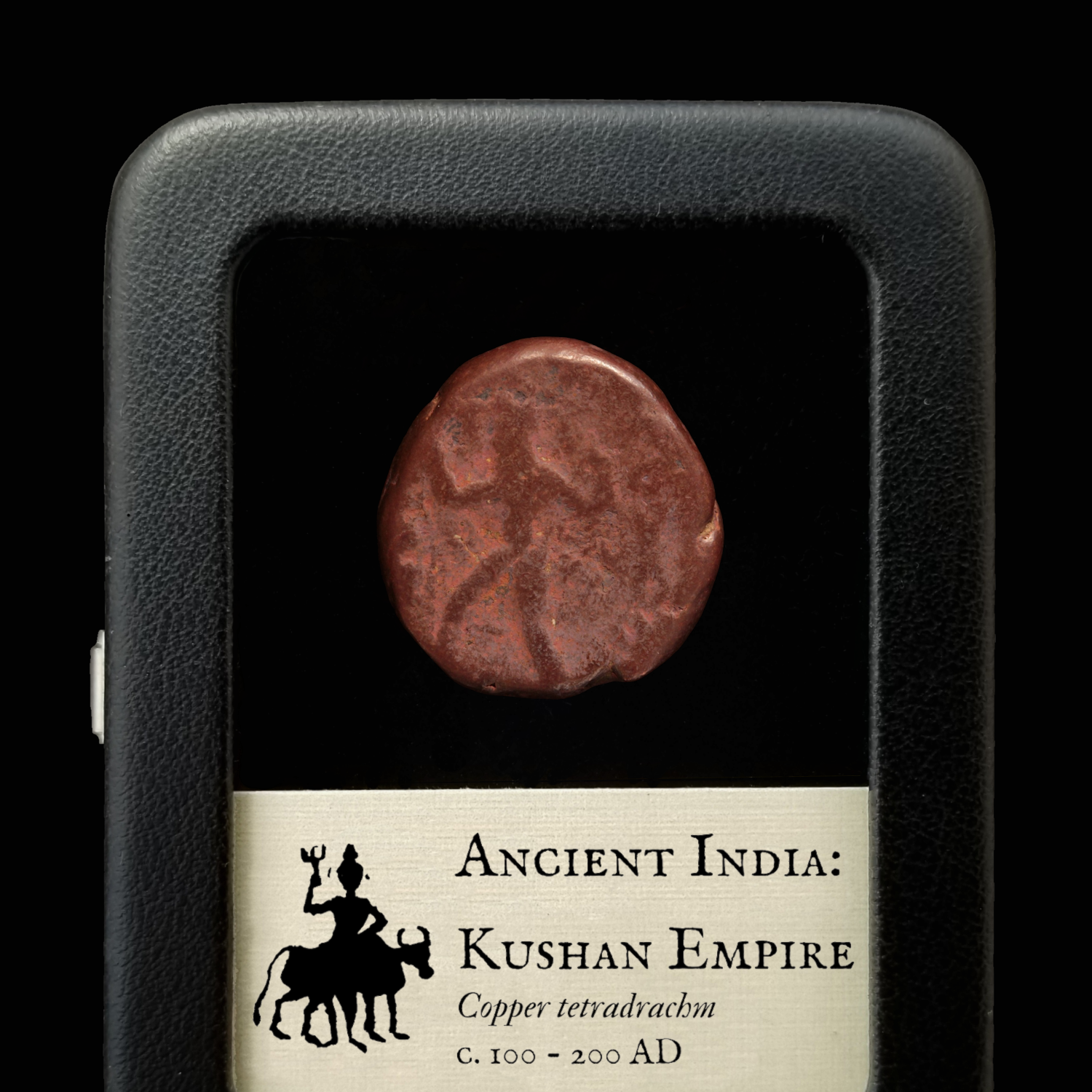 India, Kushan Empire, Copper Tetradrachm - c. 100 to 200 CE - Ancient India