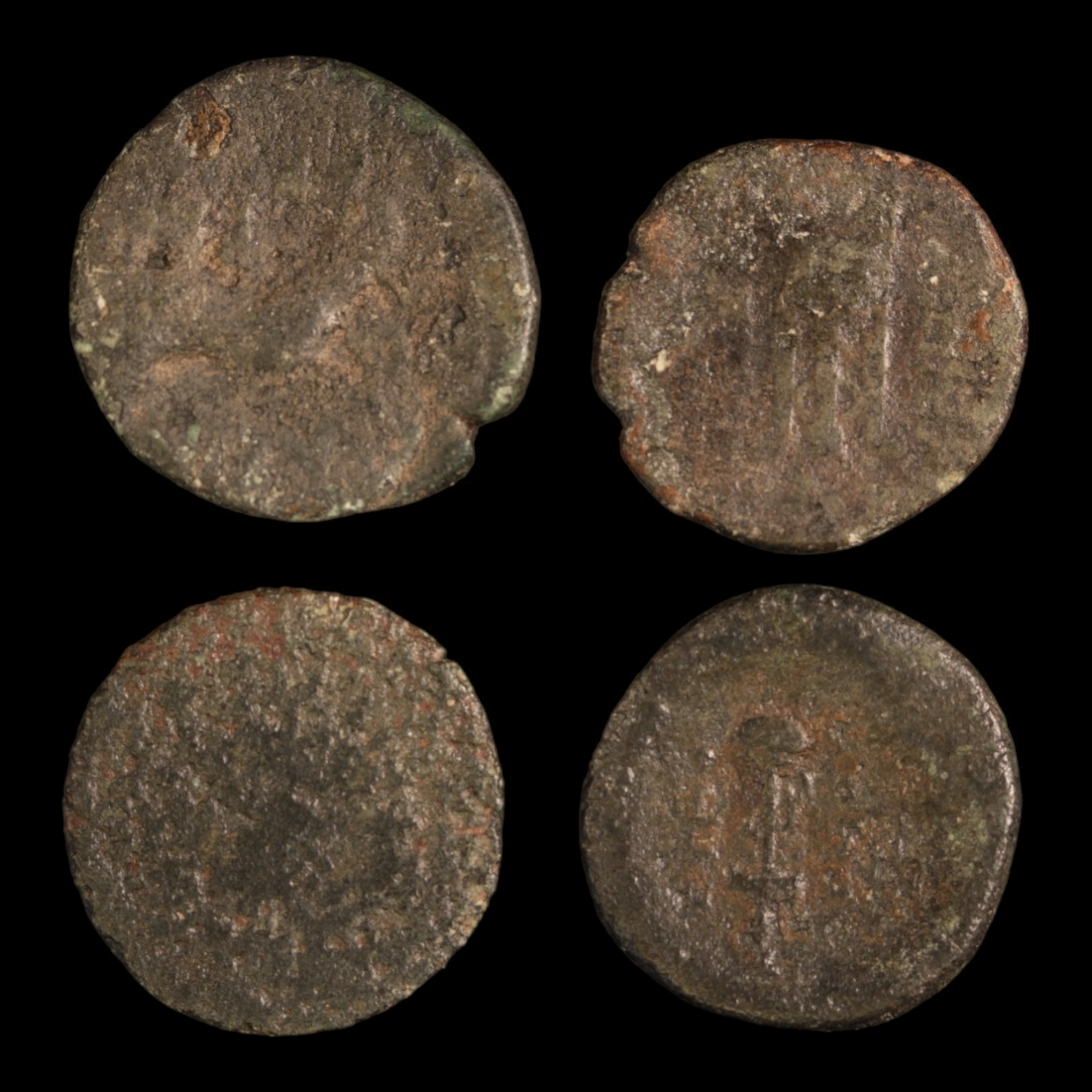 Lot of 4 Bronze Units, Kingdom of Macedon - c. 350 to 200 BCE - Macedon/Greece - 9/13/23 Auction