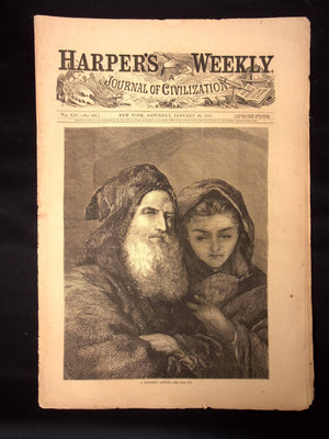 Harper's Weekly: "A Father's Advice," Articles on Cuba, India, Paraguay, & Vatican — Jan. 29th, 1870