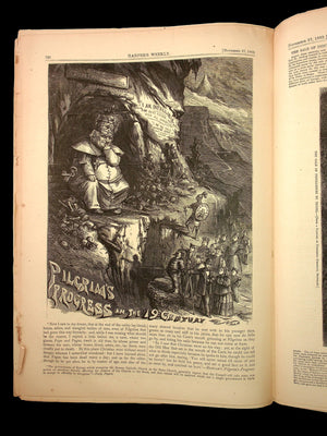 Harper's Weekly (Original 1800s Magazine) - November 27th, 1869 - Reconstruction Era