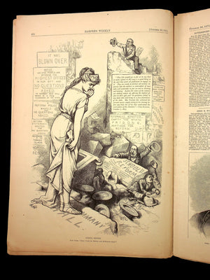 Harper's Weekly (Original 1800s Magazine) - October 30th, 1875 - Reconstruction Era