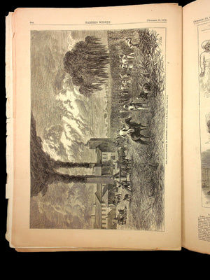 Harper's Weekly (Original 1800s Magazine) - October 30th, 1875 - Reconstruction Era