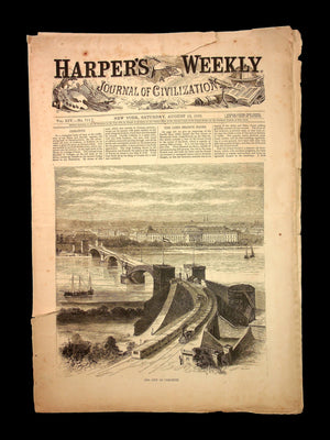 Harper's Weekly (Original 1800s Magazine) - August 13th, 1870 - Reconstruction Era