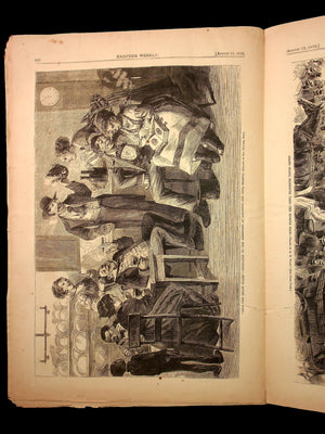 Harper's Weekly (Original 1800s Magazine) - August 13th, 1870 - Reconstruction Era